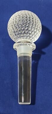 Mikasa Tee Time Golf Bottle Stopper Clear Glass 1-Pack T8175/900